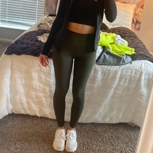 Lululemon Dark Olive Align Legging, Size 4, HR